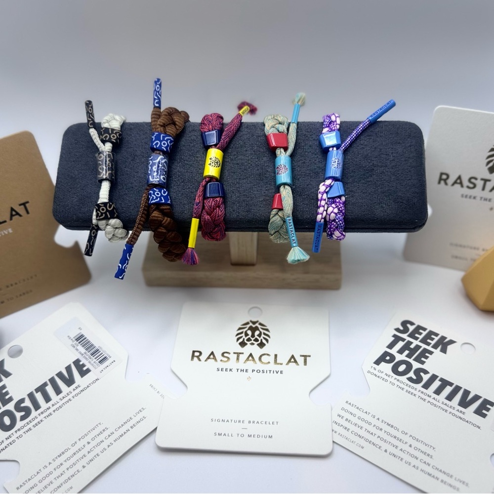 Rastaclat Hand Braided Power Brink Adjustable Bracelet! NIB!! - Picture 3 of 4